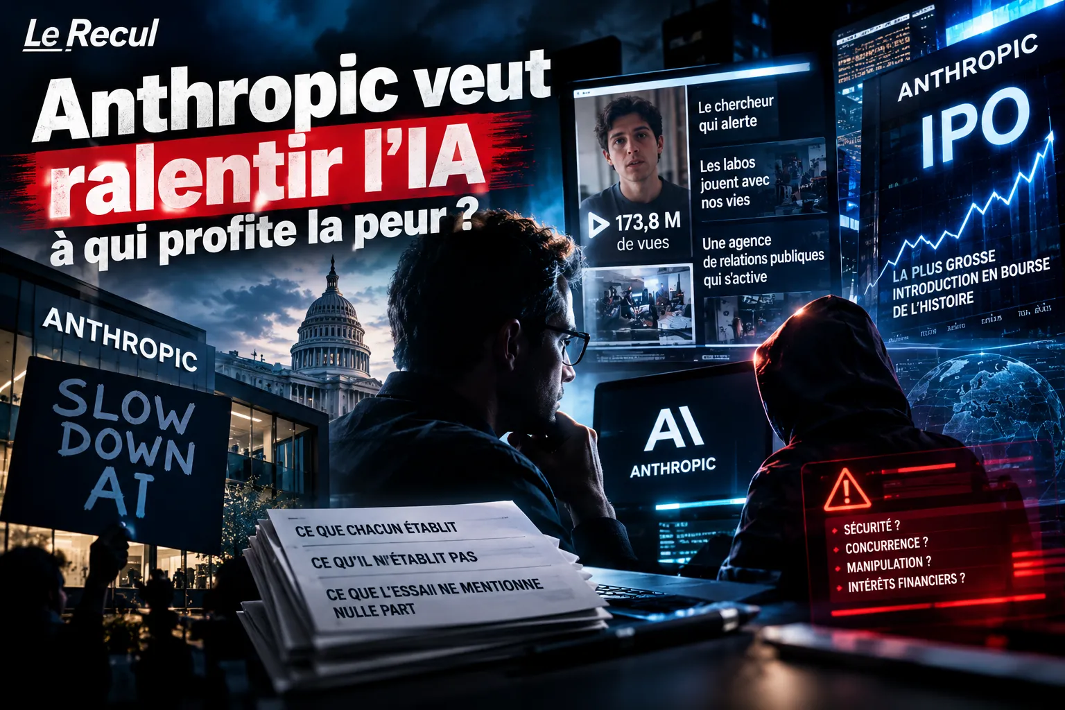 Anthropic veut ralentir l'IA : le lanceur d'alerte, l'évaluateur et l'introduction en bourse à 2 000 milliards
