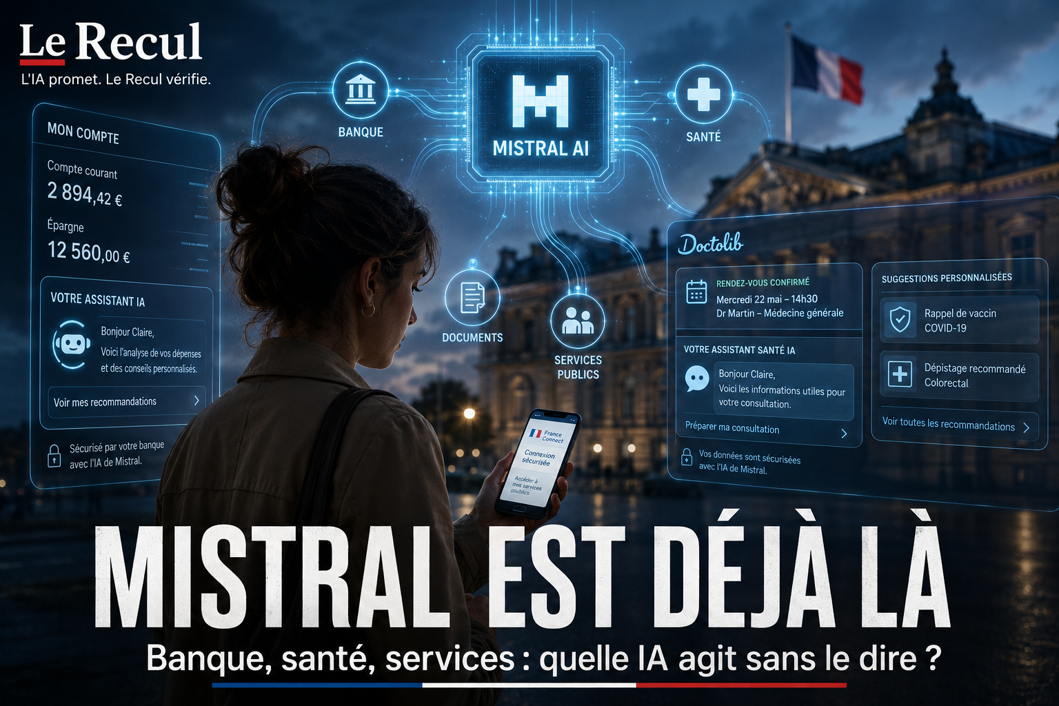 Mistral dans votre banque, IA américaine chez Doctolib : qui traite vos données ?