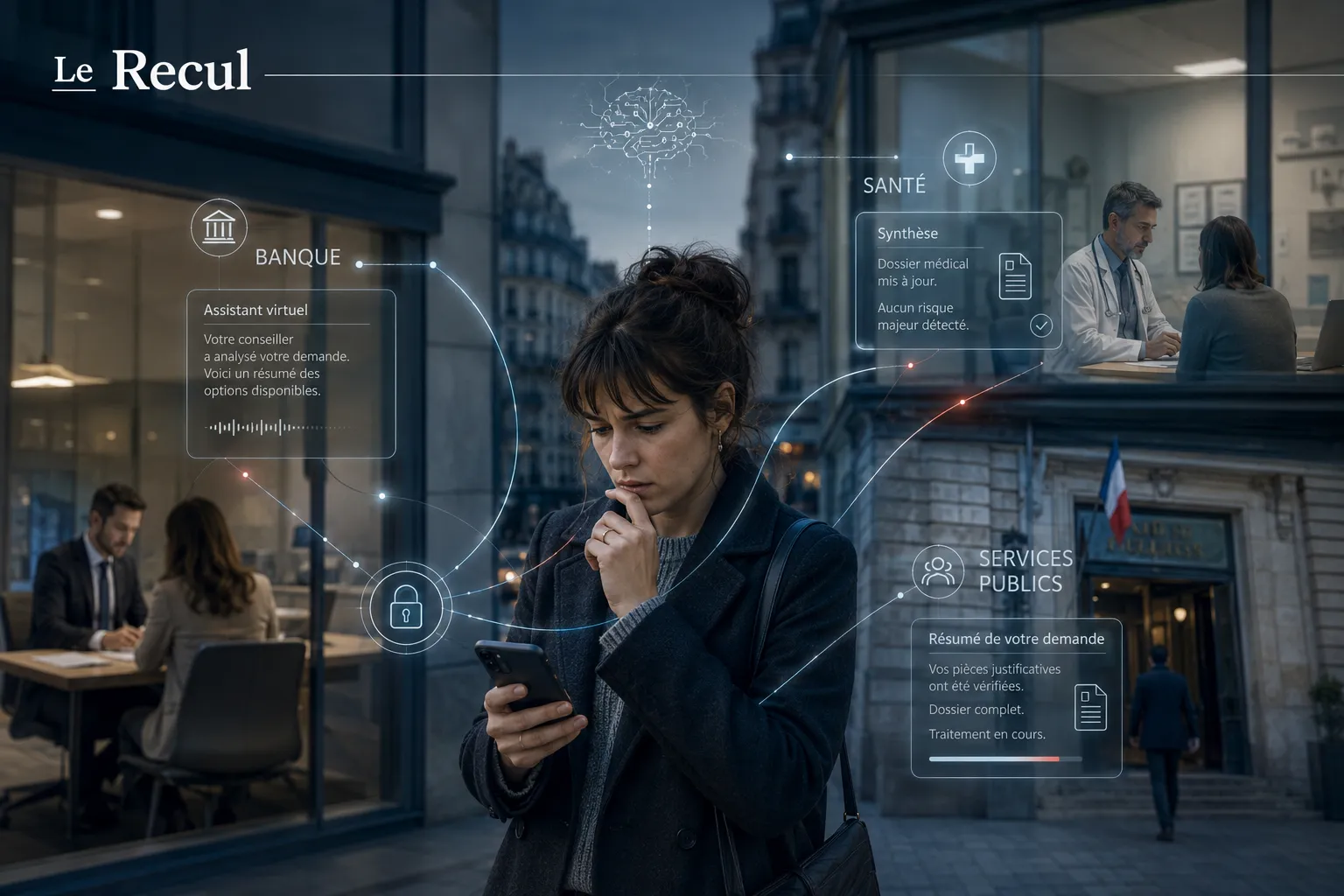 Banque, santé et services publics : l'IA s'installe dans les services essentiels sans que l'utilisateur sache quel modèle traite ses données