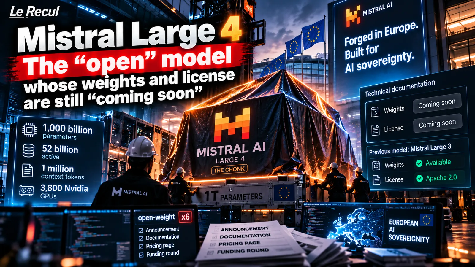 Mistral Large 4: the "open" model whose weights and licence still read "coming soon"