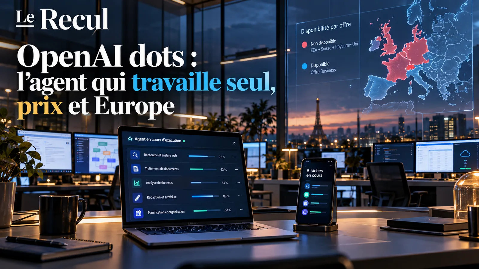 OpenAI lance les dots, des agents qui travaillent sans vous — et en Europe, l'accès dépend de votre abonnement