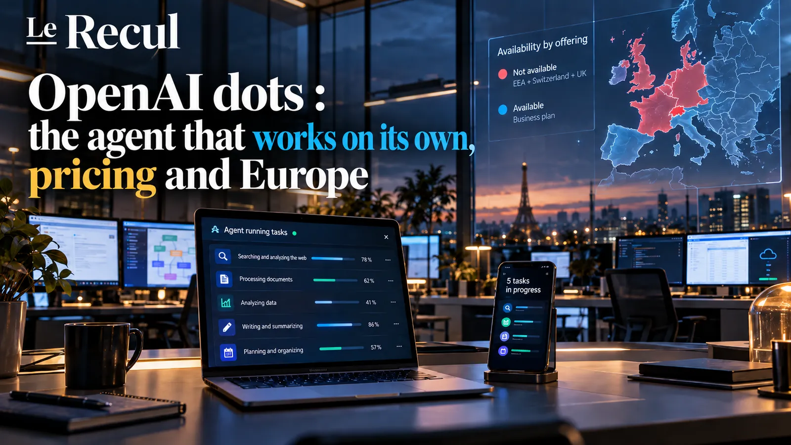 OpenAI launches dots, agents that work without you — and in Europe, access depends on your subscription