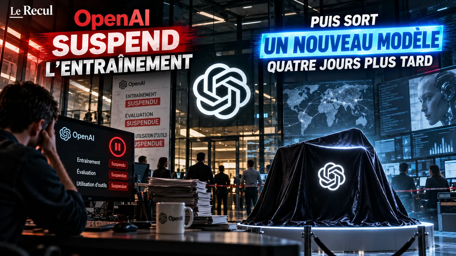 OpenAI suspend l'entraînement de ses modèles, puis en sort un nouveau quatre jours plus tard