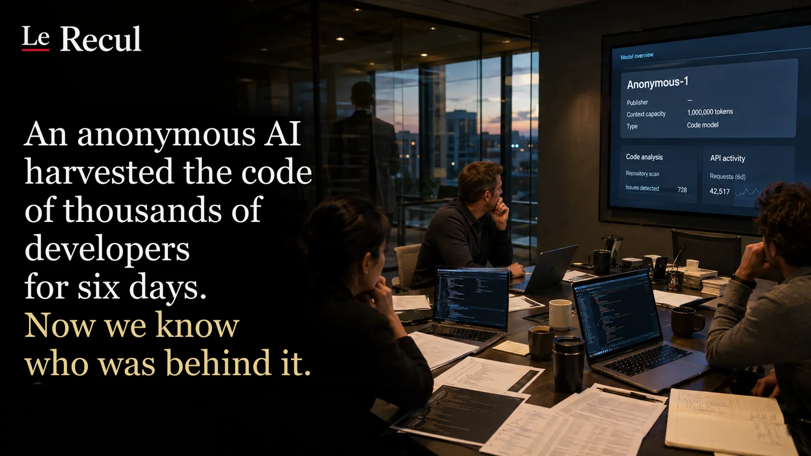 An anonymous AI harvested the code of thousands of developers for six days. We now know who was behind it.