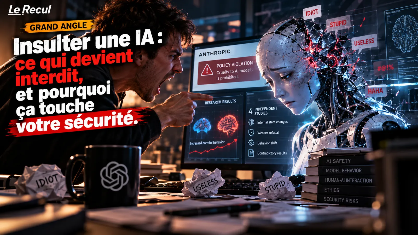 Insulter une IA : ce qui devient interdit, et pourquoi ça touche votre sécurité