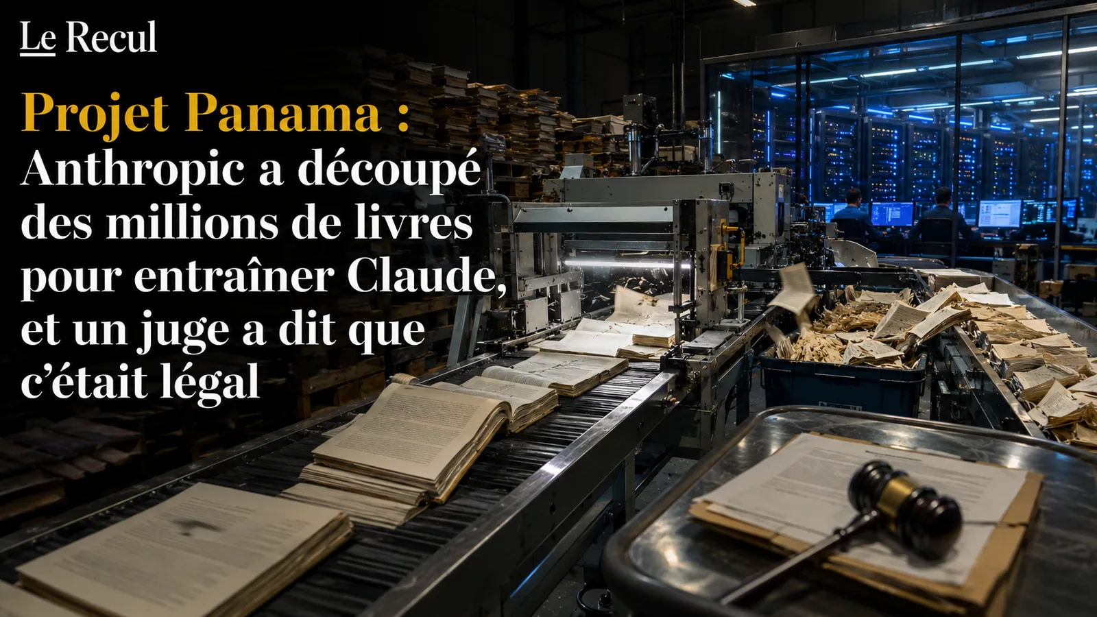 Projet Panama : Anthropic a découpé des millions de livres pour entraîner Claude, et un juge a dit que c'était légal