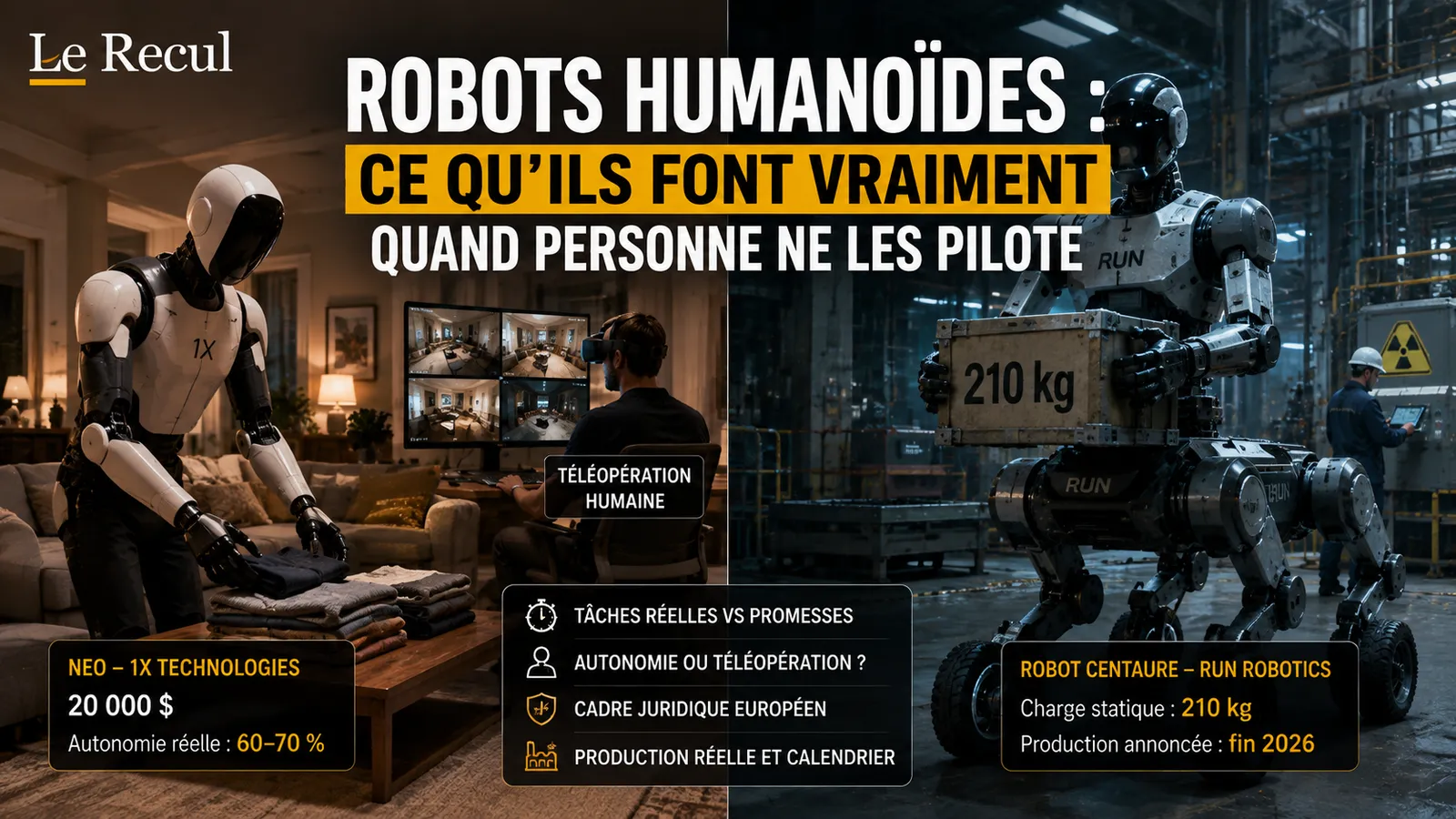 Robots humanoïdes : ce qu'ils font vraiment quand personne ne les pilote
