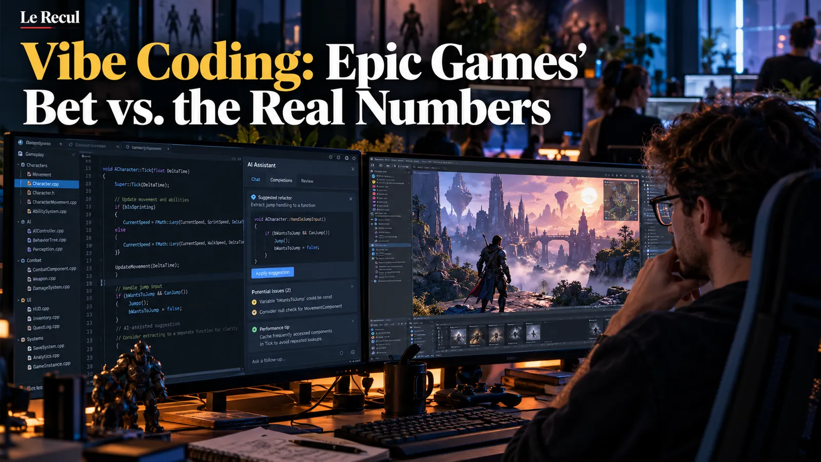 "No more hand-written code": Epic Games goes all in on vibe coding, independent measurements find a far smaller gain