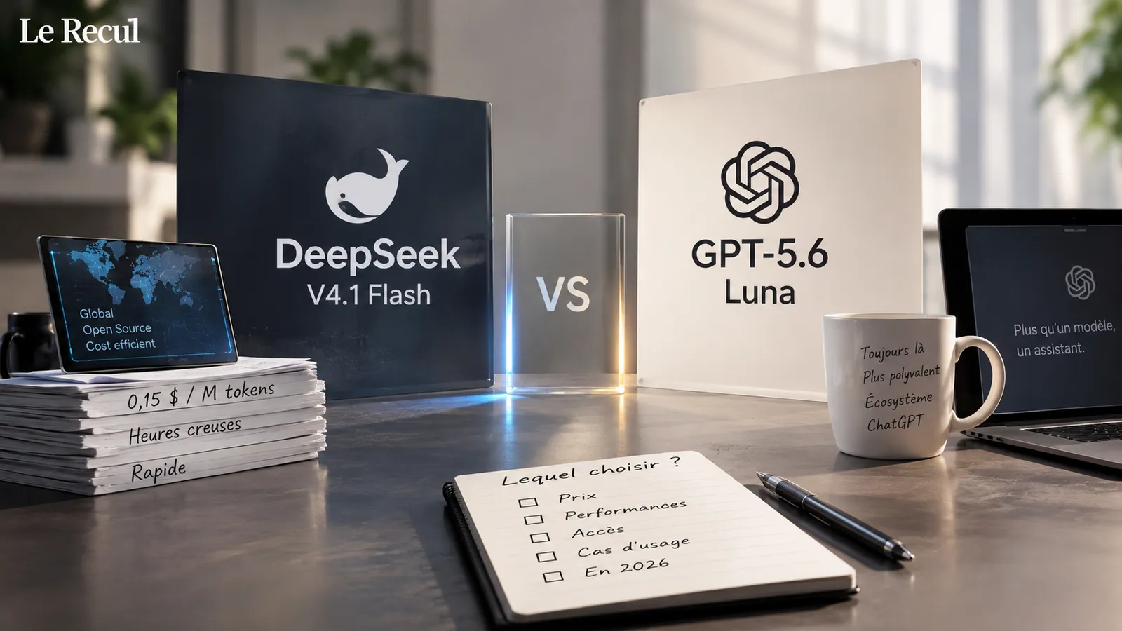 DeepSeek V4.1 Flash VS GPT-5.6 Luna : le moins cher des deux dépend de l'heure à laquelle vous l'appelez
